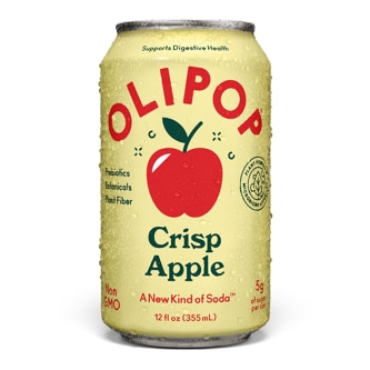 Olipop Crisp Apple Soda, Can